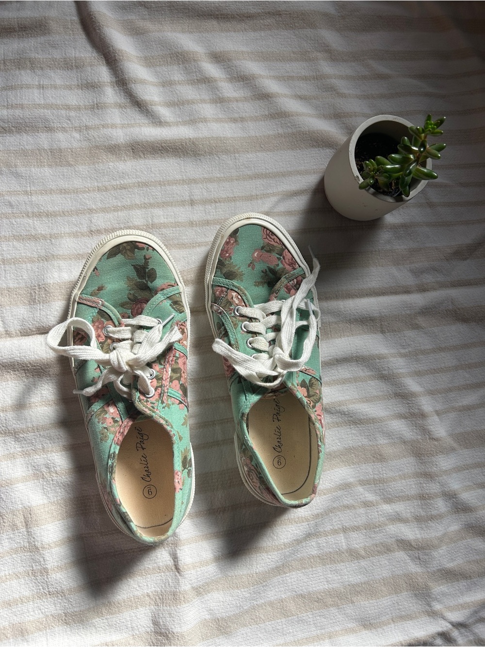 Charlie Paige floral sneakers